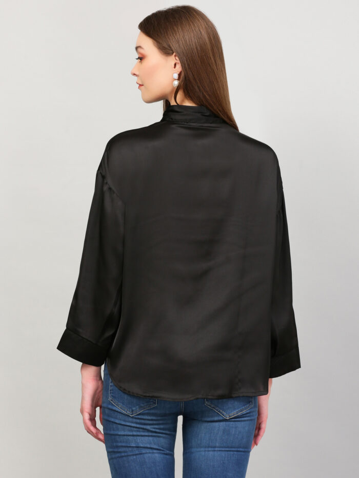 Women Formal Black Shirt