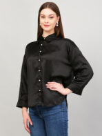 Women Formal Black Shirt