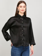 Women Formal Black Shirt