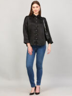 Women Formal Black Shirt