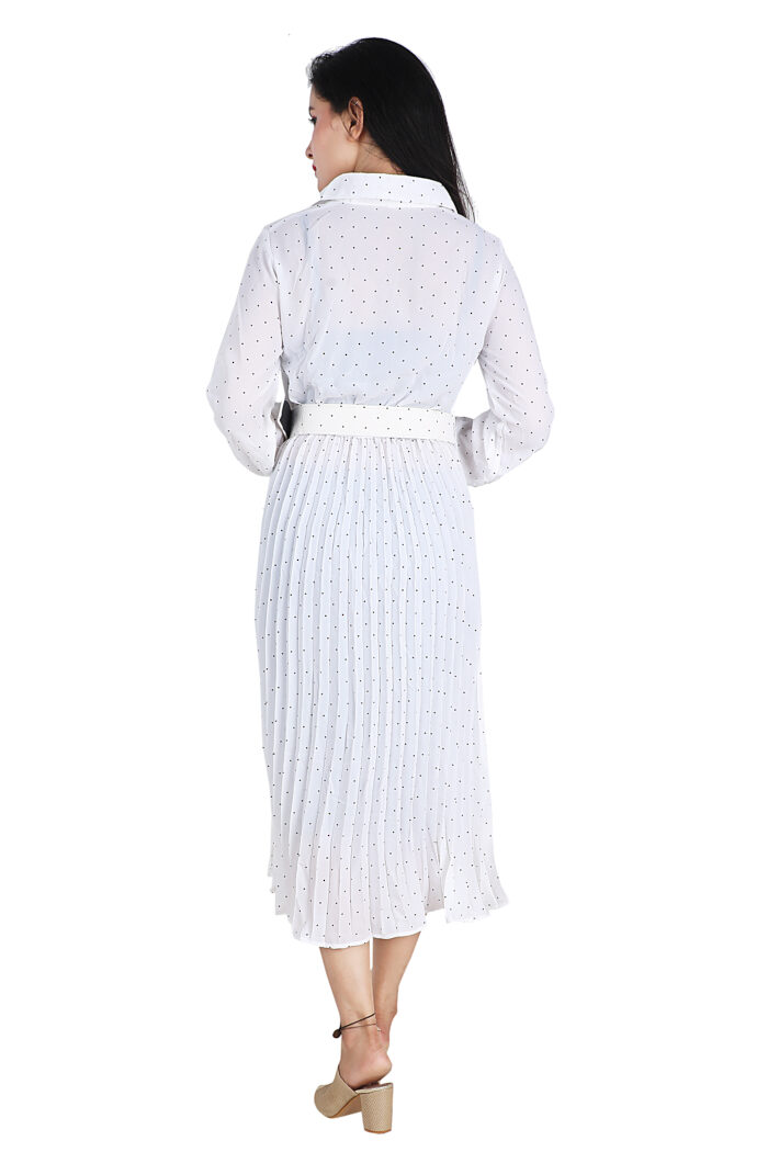 Polka Dot Dress white