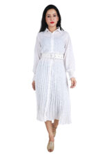 Polka Dot Dress white