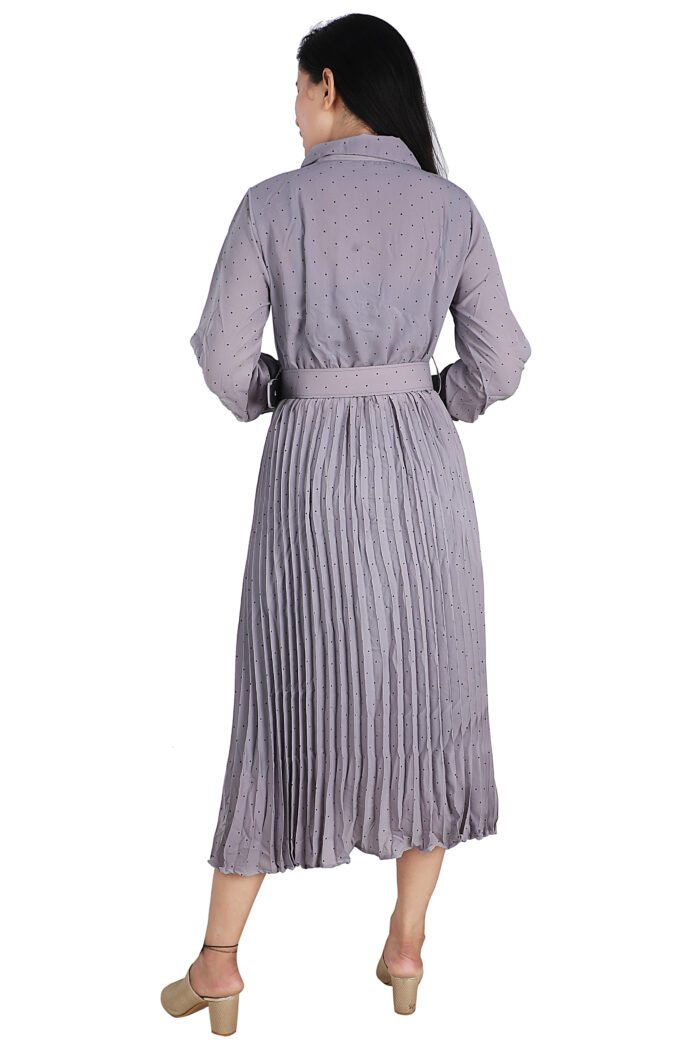 Polka Dot Dress Gray