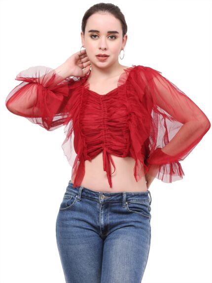 Net Womens Tops Red