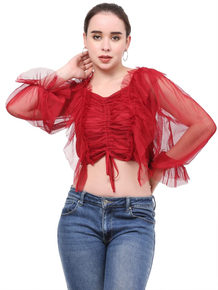 Net Womens Tops Red