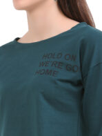 Crop T Shirt For Women Green