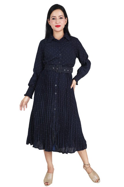 Polka Dot blue Dress