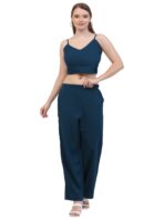 Women Bottel Green Co-ords Set || 3 Piece Set
