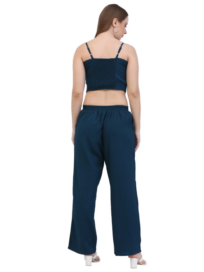 Women Bottel Green Co-ords Set || 3 Piece Set