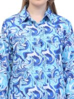 Night Suits for Women || Blue Printed Night Suit Set