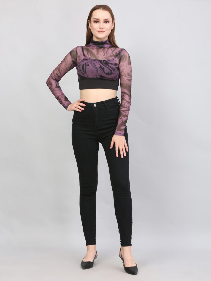 Tie And Dye Multicolor Top For Women