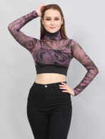 Tie And Dye Multicolor Top For Women