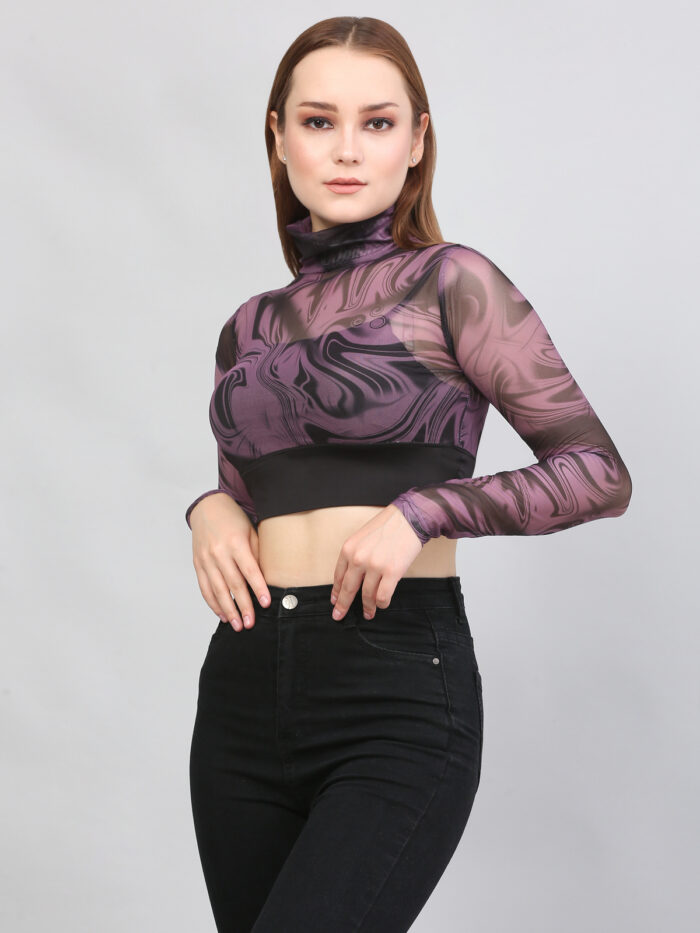 Tie And Dye Multicolor Top For Women