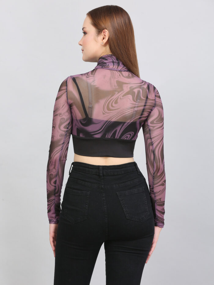 Tie And Dye Multicolor Top For Women