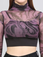 Tie And Dye Multicolor Top For Women