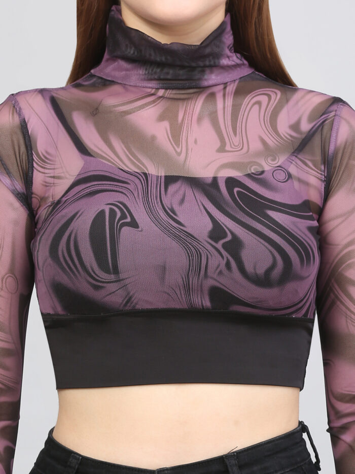 Tie And Dye Multicolor Top For Women