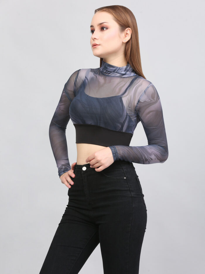 Tie And Dye Multicolor Top For Women