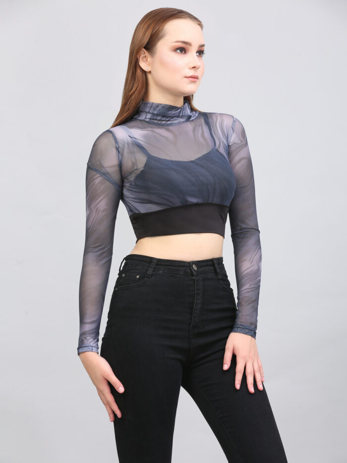 Tie And Dye Multicolor Top For Women