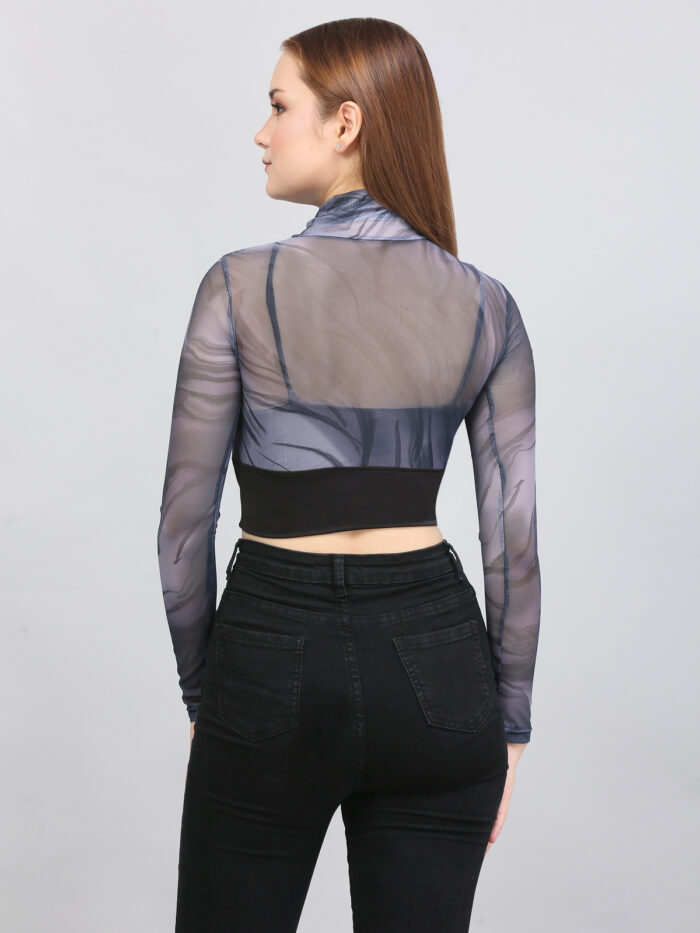 Tie And Dye Multicolor Top For Women