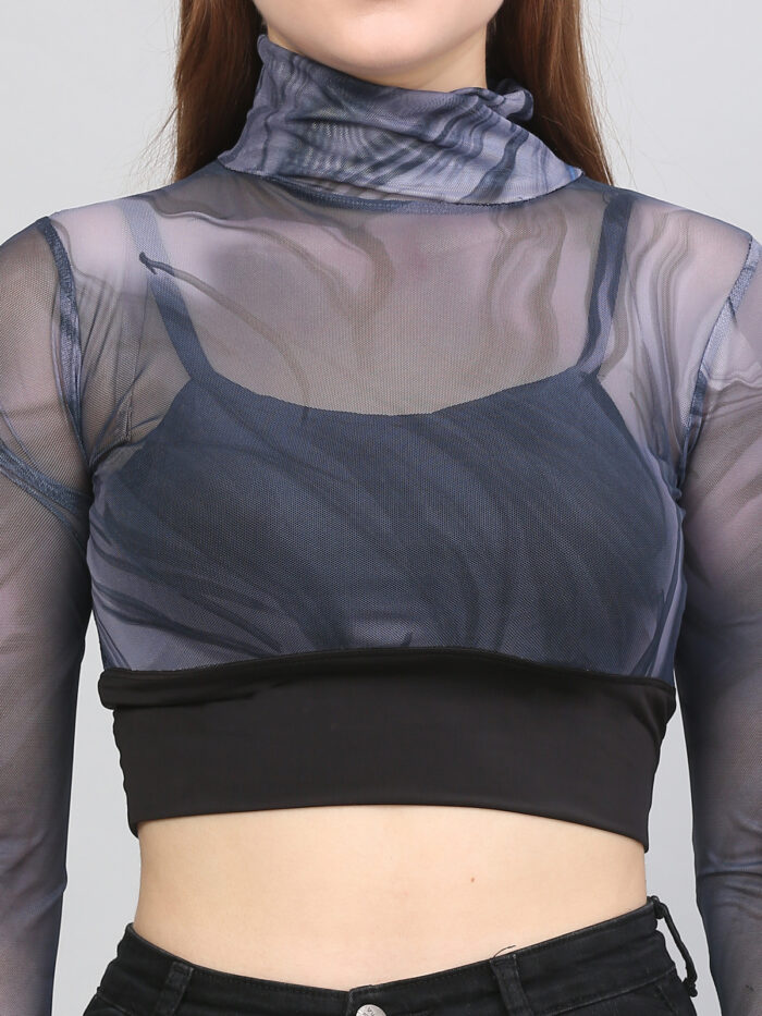 Tie And Dye Multicolor Top For Women