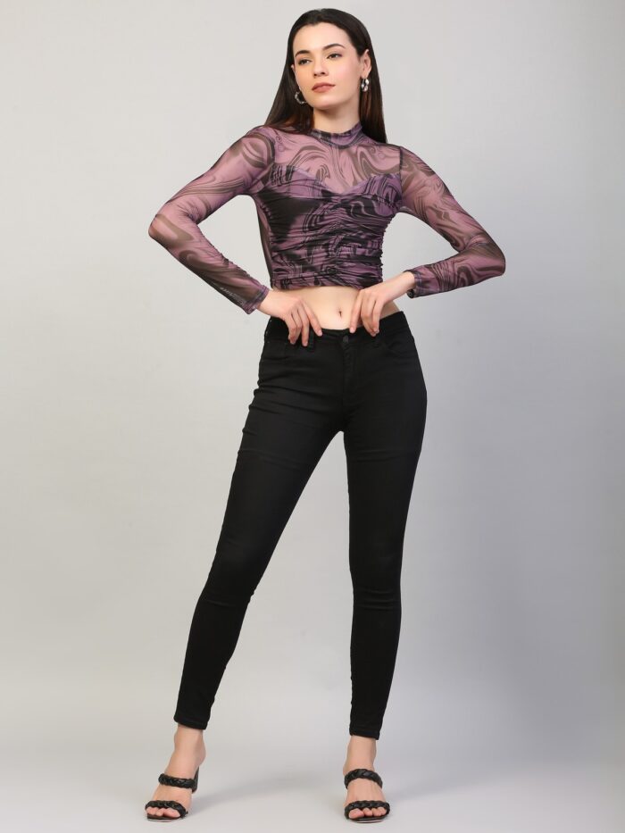 Tie And Dye Multicolor Top For Women