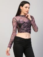 Tie And Dye Multicolor Top For Women