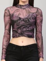 Tie And Dye Multicolor Top For Women