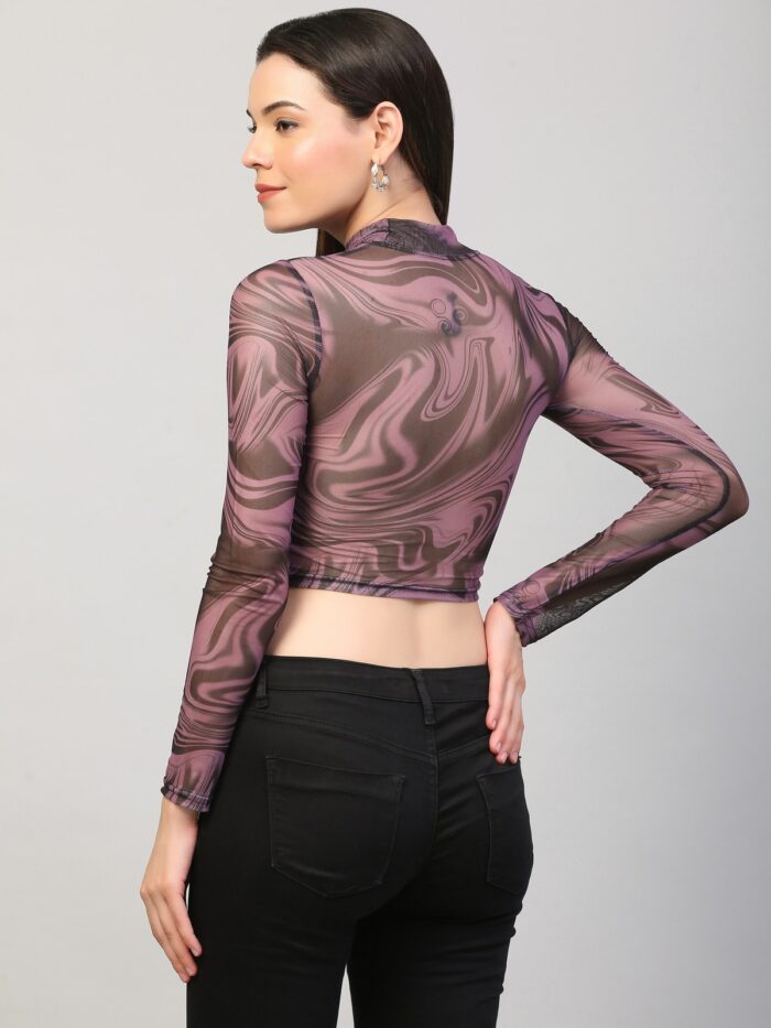 Tie And Dye Multicolor Top For Women