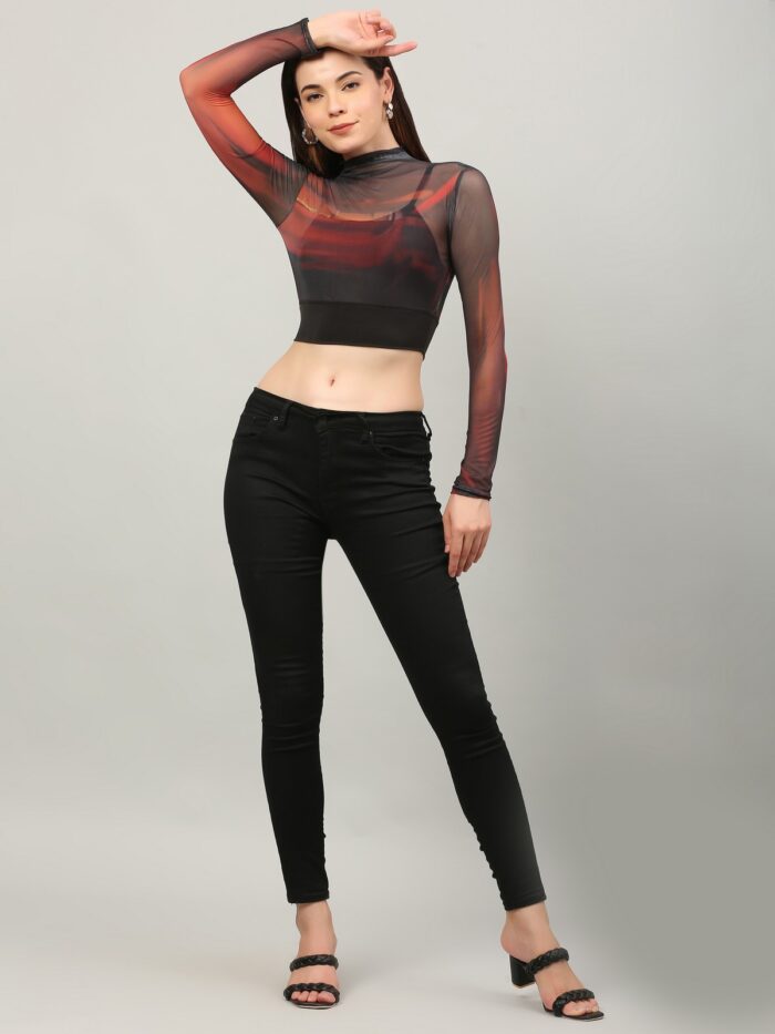 Tie And Dye Multicolor Top For Women