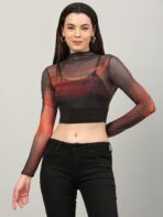 Tie And Dye Multicolor Top For Women