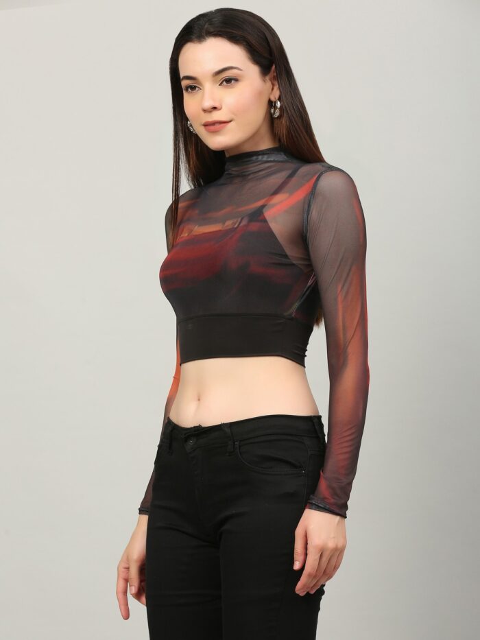 Tie And Dye Multicolor Top For Women
