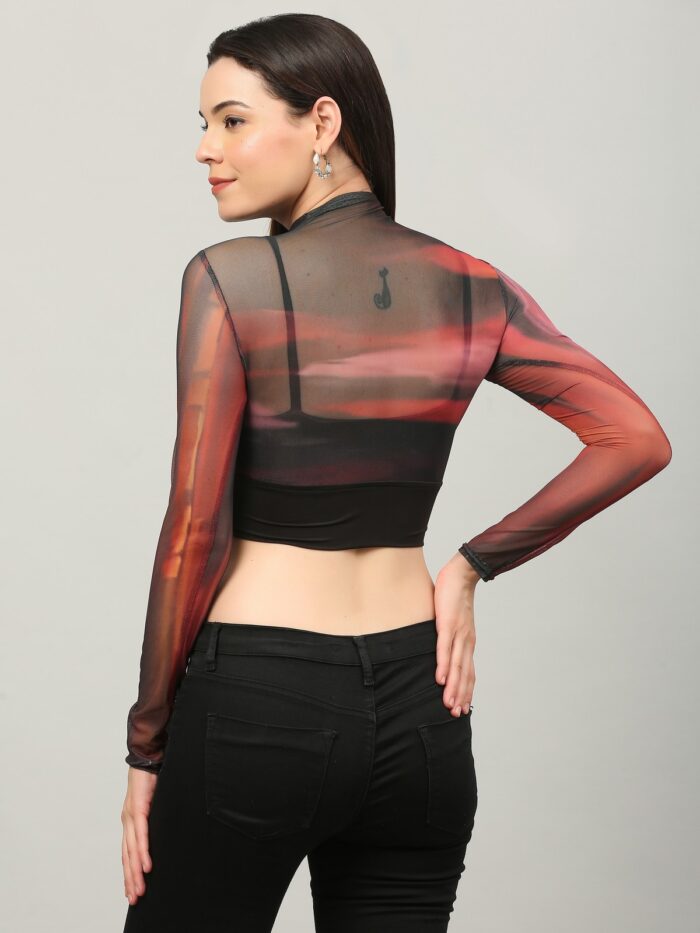 Tie And Dye Multicolor Top For Women