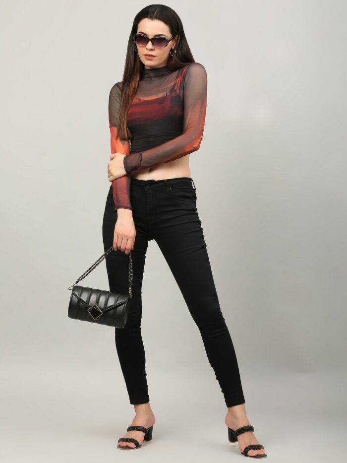 Tie And Dye Multicolor Top For Women
