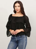 Layered Ruffle Tops For Women