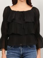 Layered Ruffle Tops For Women