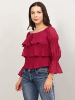 Layered Ruffle Tops For Women