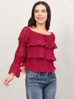 Layered Ruffle Tops For Women