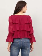 Layered Ruffle Tops For Women