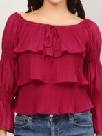 Layered Ruffle Tops For Women