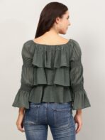 Layered Ruffle Tops For Women