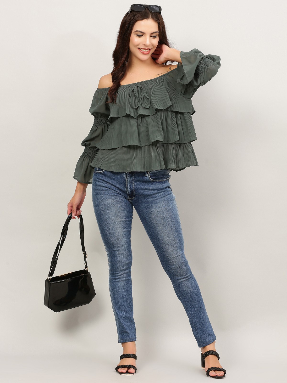 Layered Ruffle Tops For Women Layered Ruffle Tops For Women