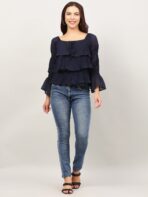 Layered Ruffle Tops For Women
