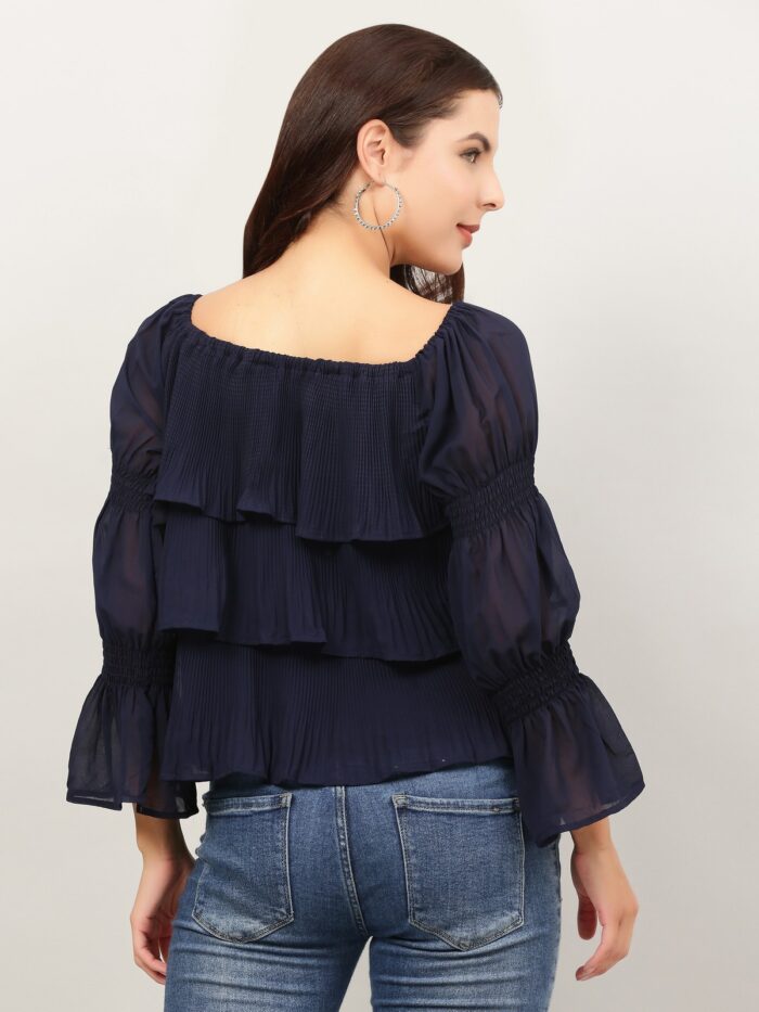 Layered Ruffle Tops For Women