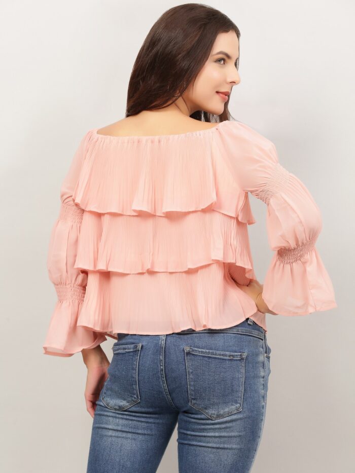 Layered Ruffle Tops For Women