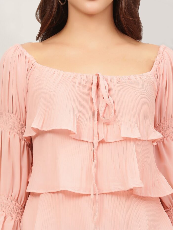 Layered Ruffle Tops For Women