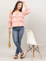 Layered Ruffle Tops For Women