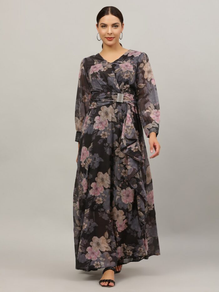 Women Gown Multicolor Dress