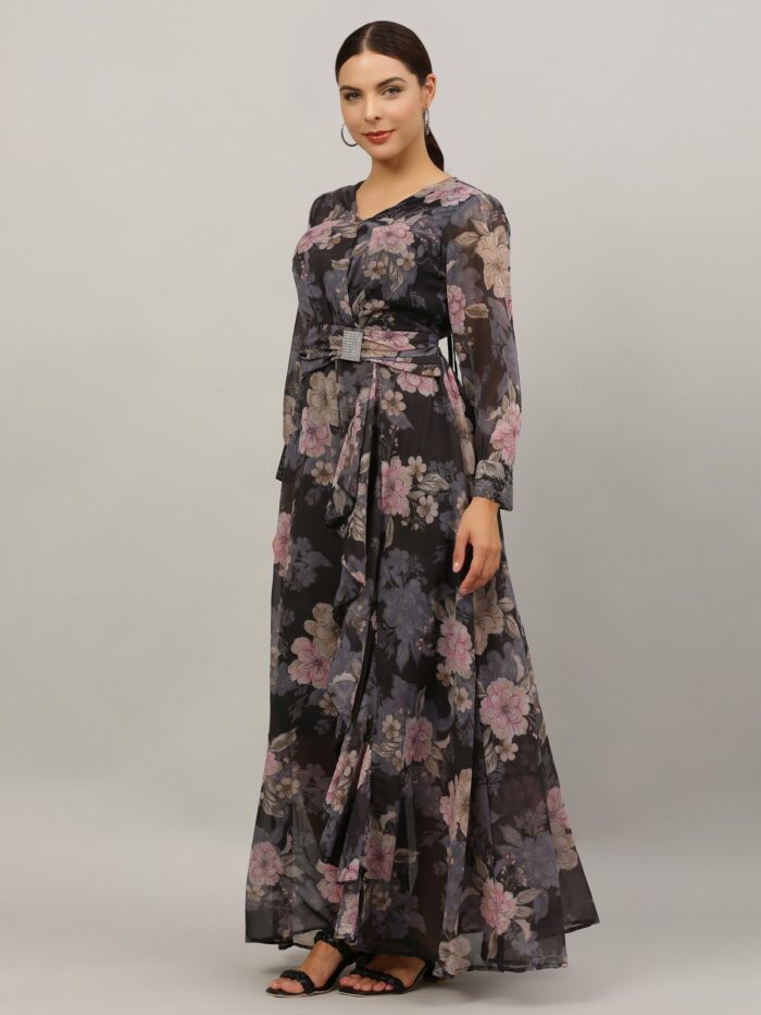 Women Gown Multicolor Dress