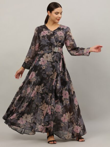 Women Gown Multicolor Dress