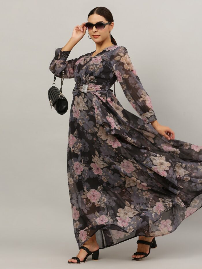 Women Gown Multicolor Dress
